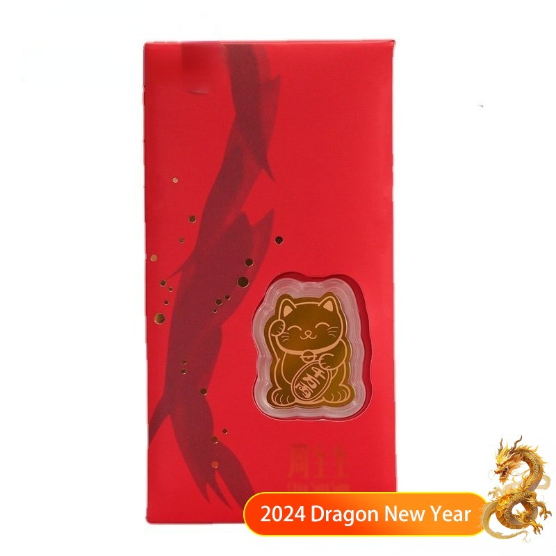 Porte-carte De Score Bettinardi Lucky Cat Gold Foil - Édition Limitée Rare (golf)