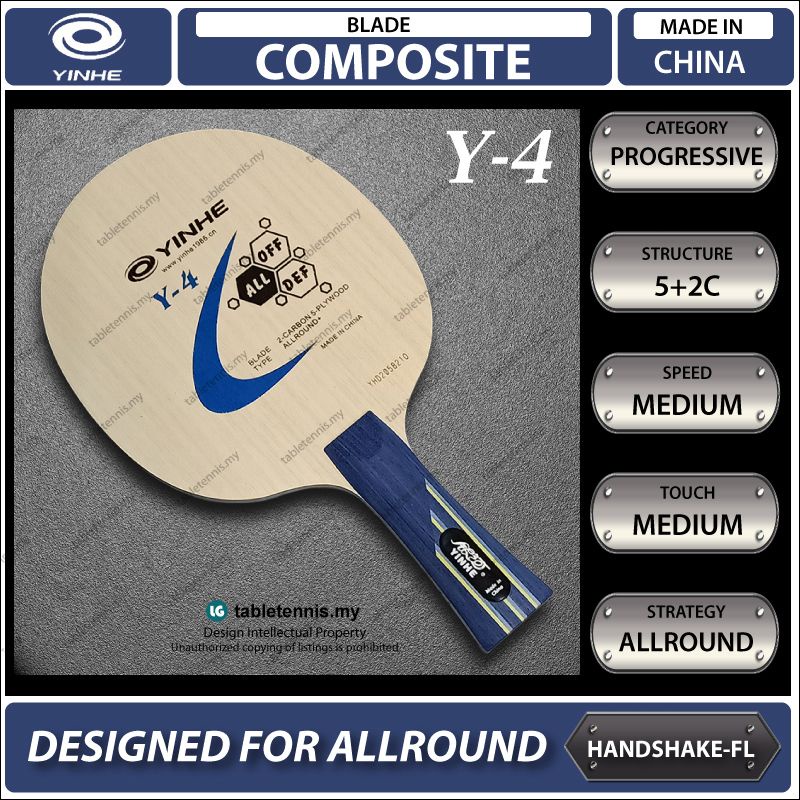 Yinhe Y4 Composite Carbon Table Tennis Blade Bat Paddle Racket Ping