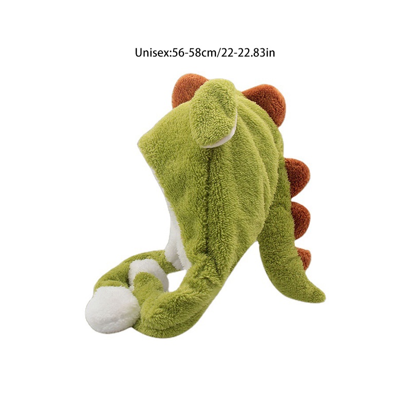 Cute and funny little dinosaur hat for women in autumn and winter plus ...
