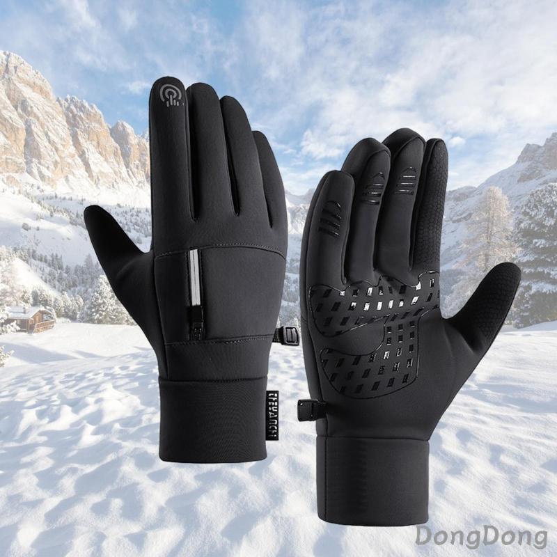 Dong] Men Winter Gloves Gloves Touchscreen Waterproof for Cold Weather Warm Mittens  Snow Ski Gloves for Skiing Snow Skating