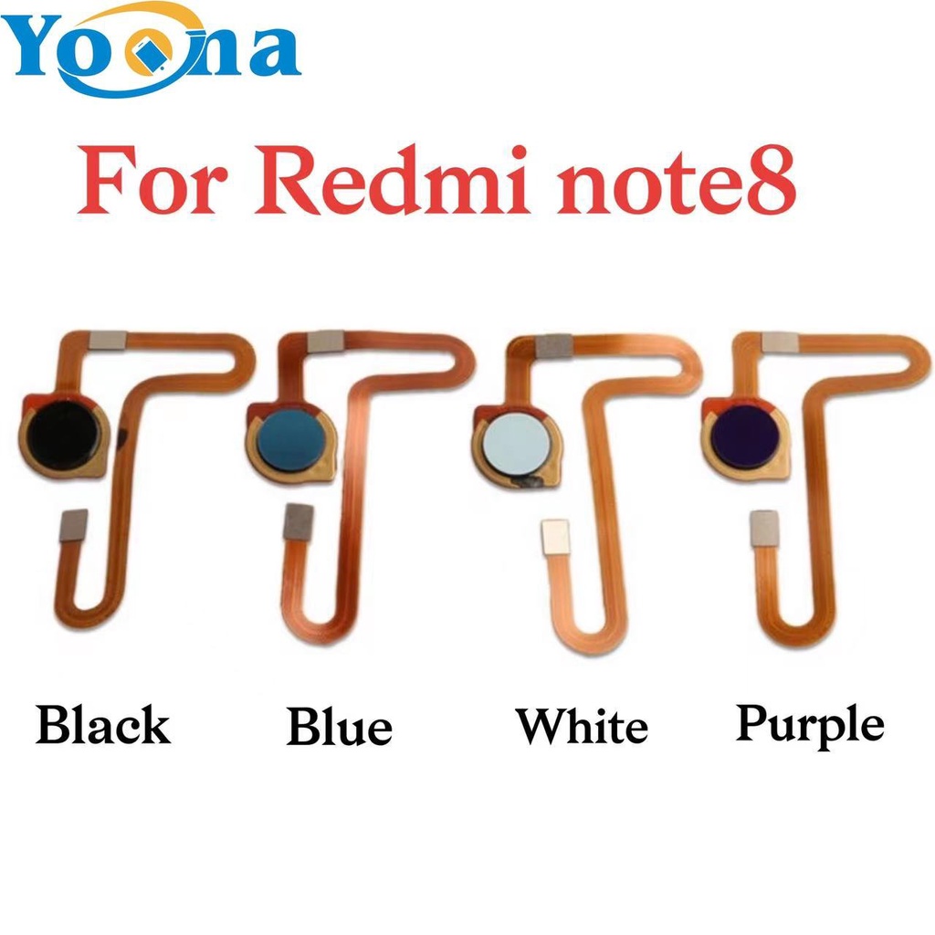 New Home Button For Xiaomi Redmi note 8 Fingerprint Sensor Menu Touch ...