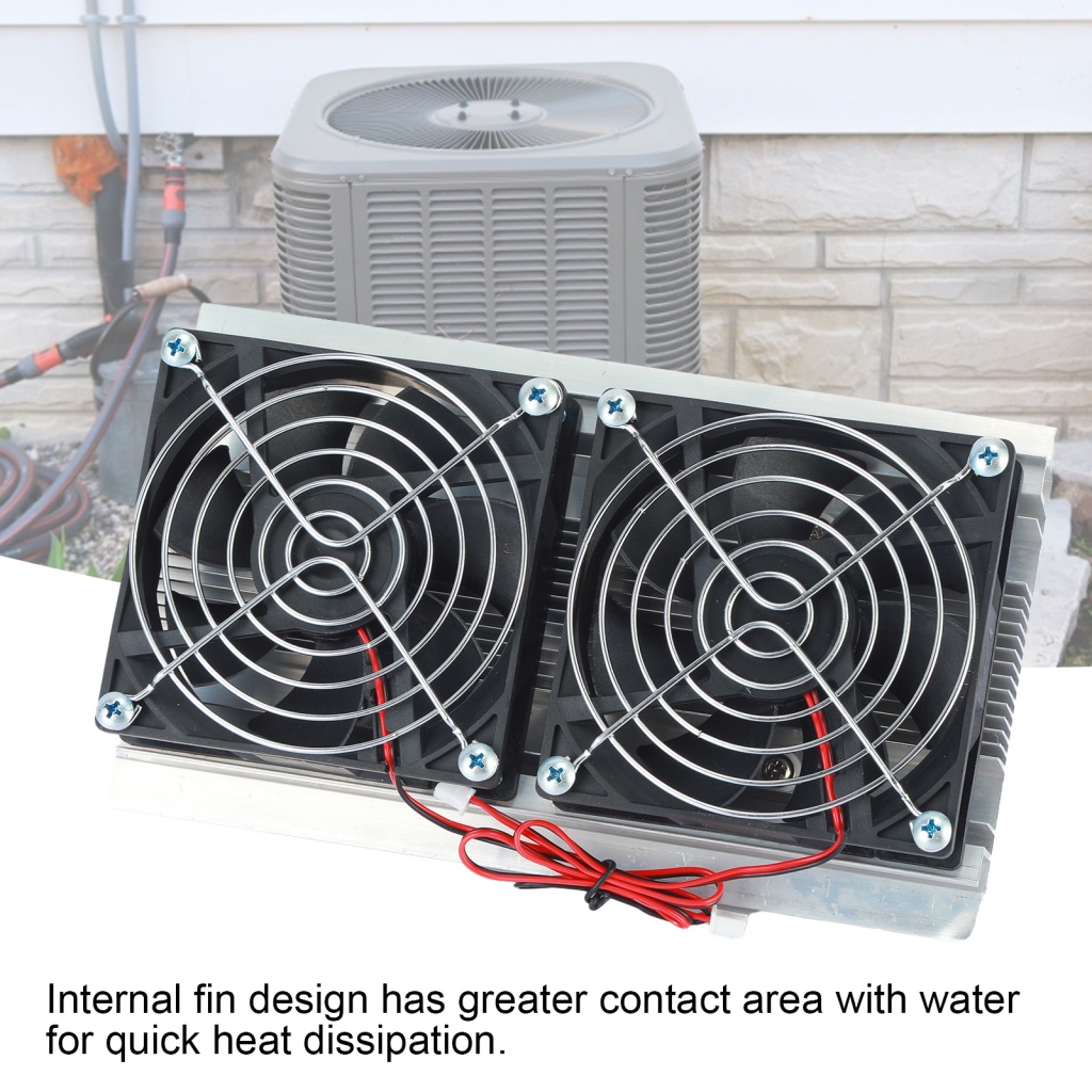 Double Fan Thermoelectric Cooler Quick Cooling Fireproof ABS 120W