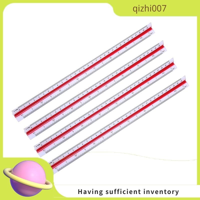 qizhi007 4X 1:20 1:25 1:50 1:75 1:100 1:125 Plastic Triangular Scale ...