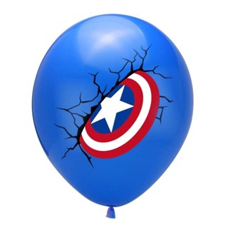 6-piece Set 40cm Latex Balloon Superhero Set Avengers Series Birthday 