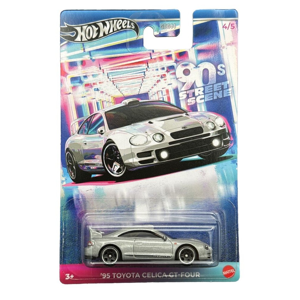 Hot Wheels 90's Street Scene – Toyota Celica GT-Four 1995, 1:64, Sammlerauto Mit Individuellem Design