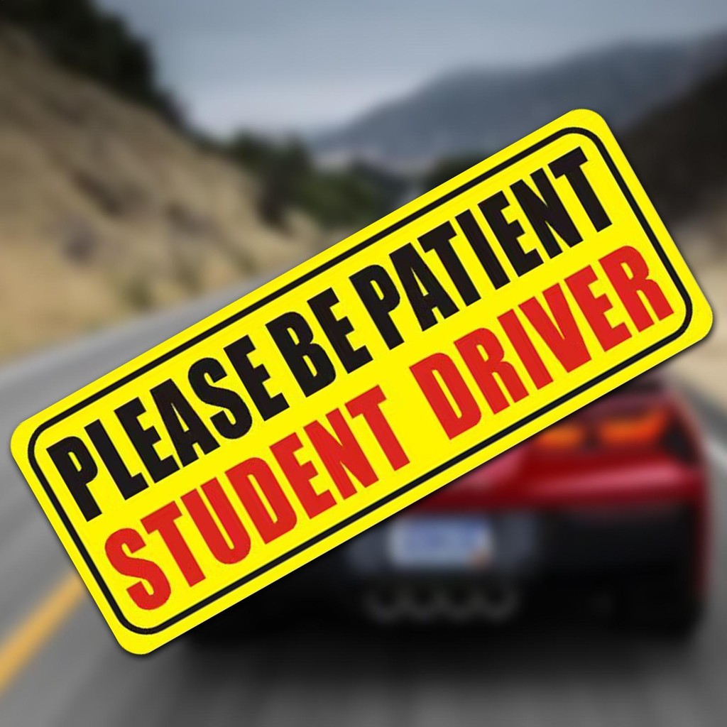 Student Driver Sticker Magnet for Car New Driver Decal 9x4 Inches ...