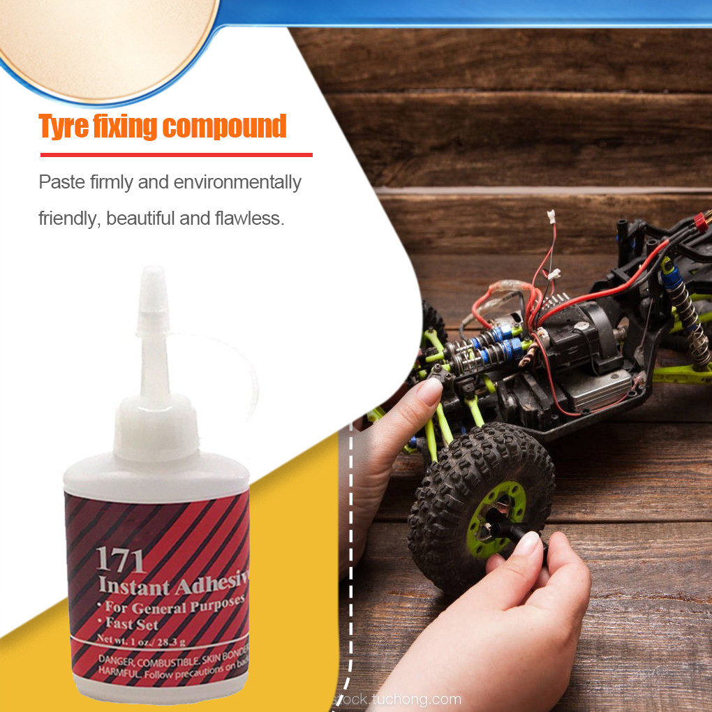 RC Car Metal Wood Glue Fast Dry Anti-loose Tire Fixing Bonding Glues ...