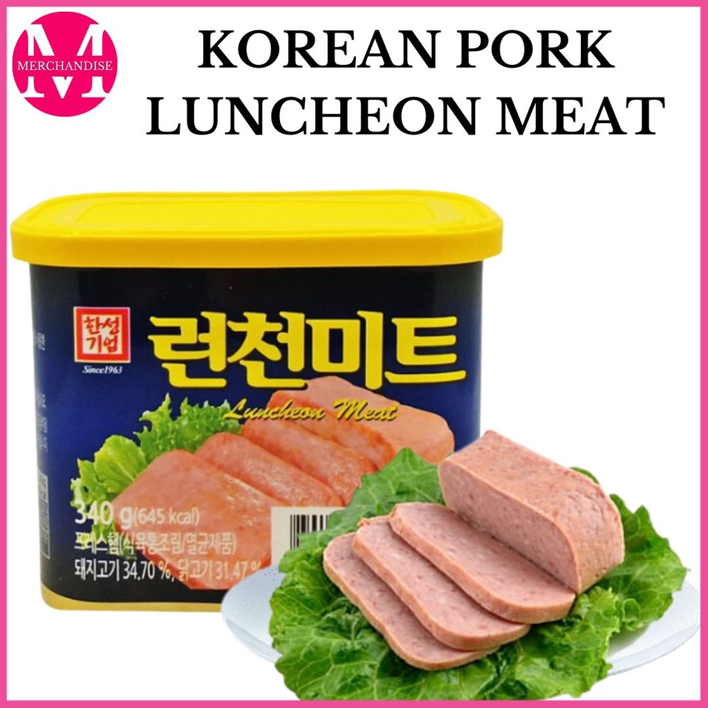 Korean Luncheon Meat 340g Heathier Canned Goods Lotte Korean Luncheon