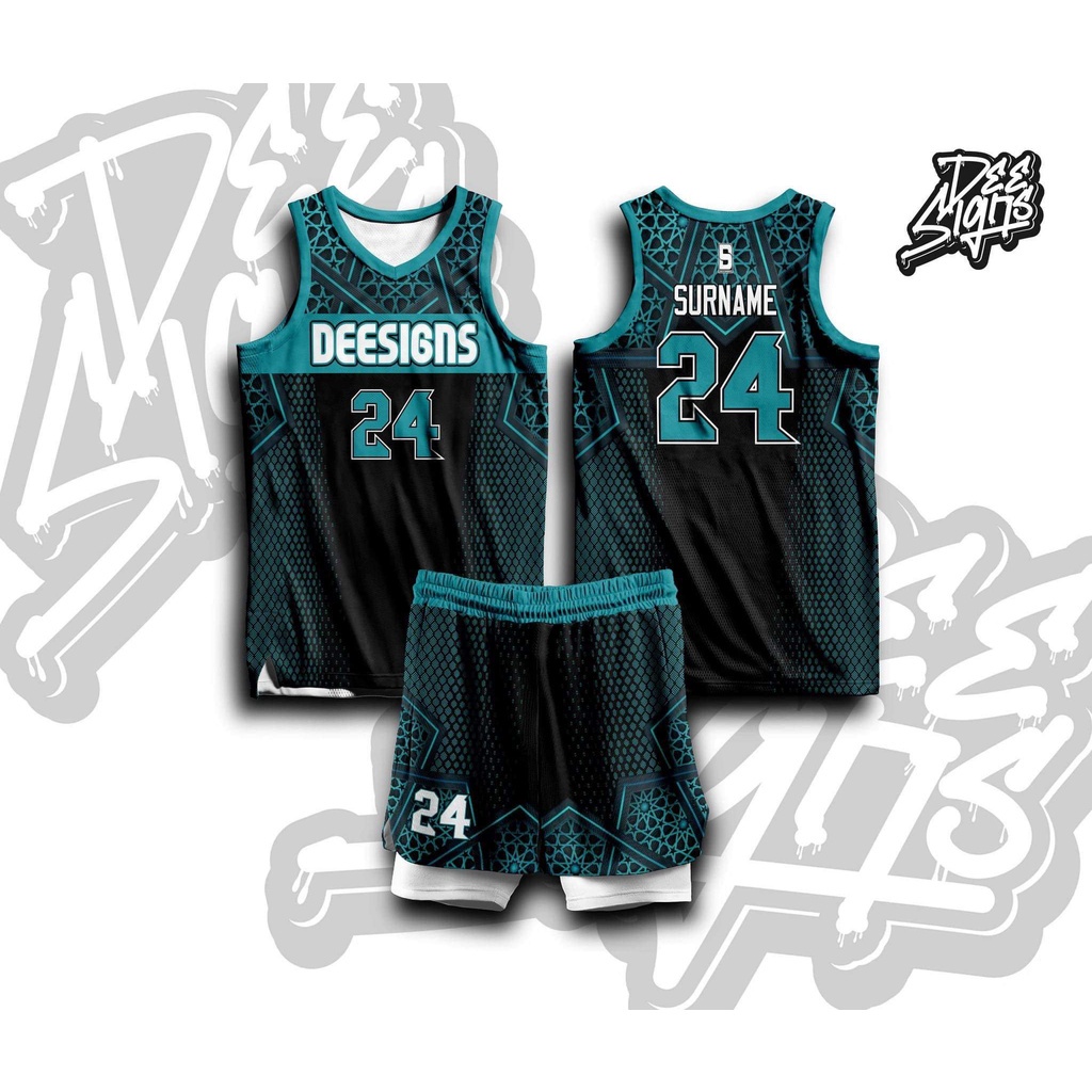 DEESIGNS 24 BASKETBALL JERSEY FREE CUSTOMIZE OF NAME AND NUMBER Full ...