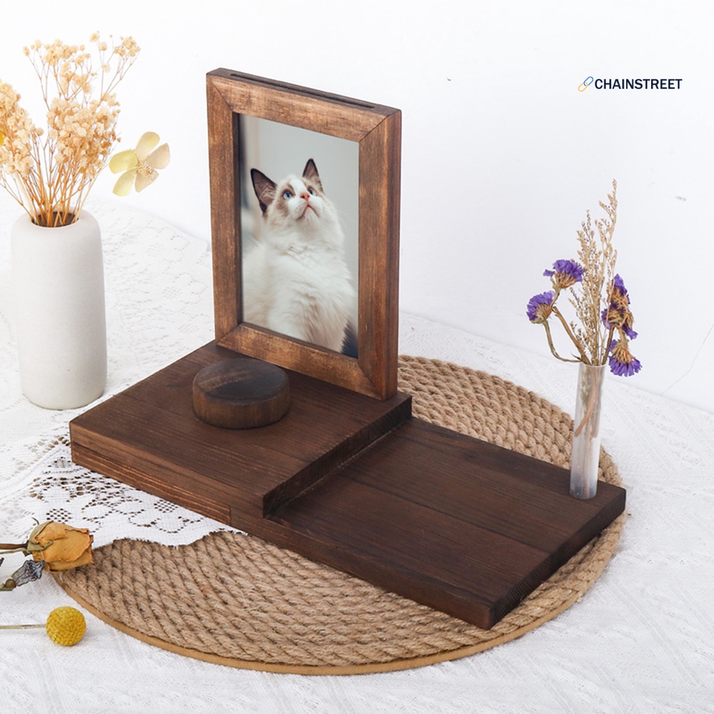 [CHE] Pet Memorial Box Detachable Simple Operation Photo Frame Wooden ...