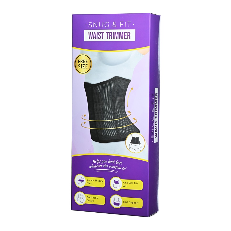 MY SNUG & FIT Waist Trimmer Black (1's) | Shopee Philippines