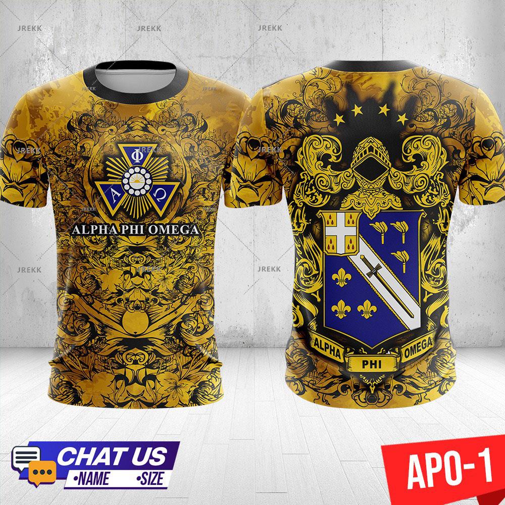 2023 Transfer It Personalized Full Sublimation Alpha Phi Omega Shirt ...