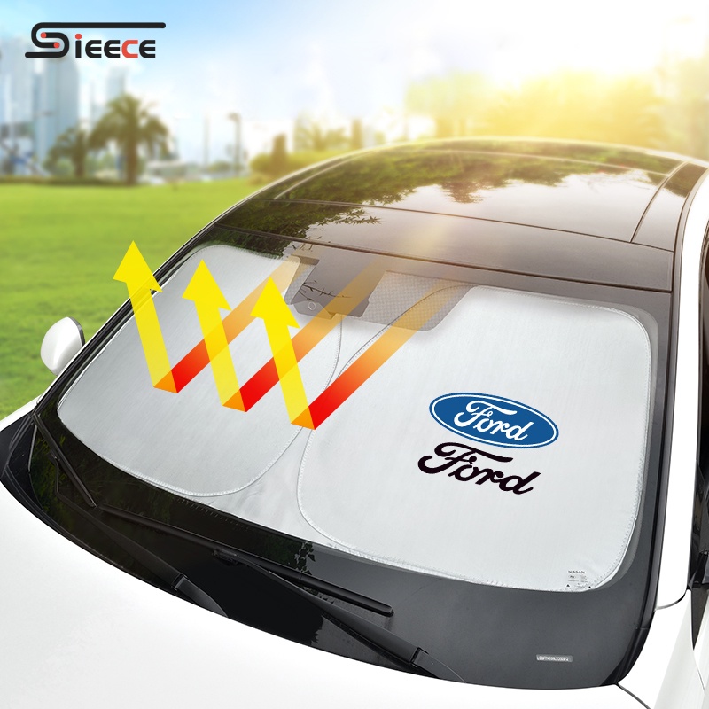 Sieece Car Window Sun Shade Windshield Visor Car Accessories For Ford ...