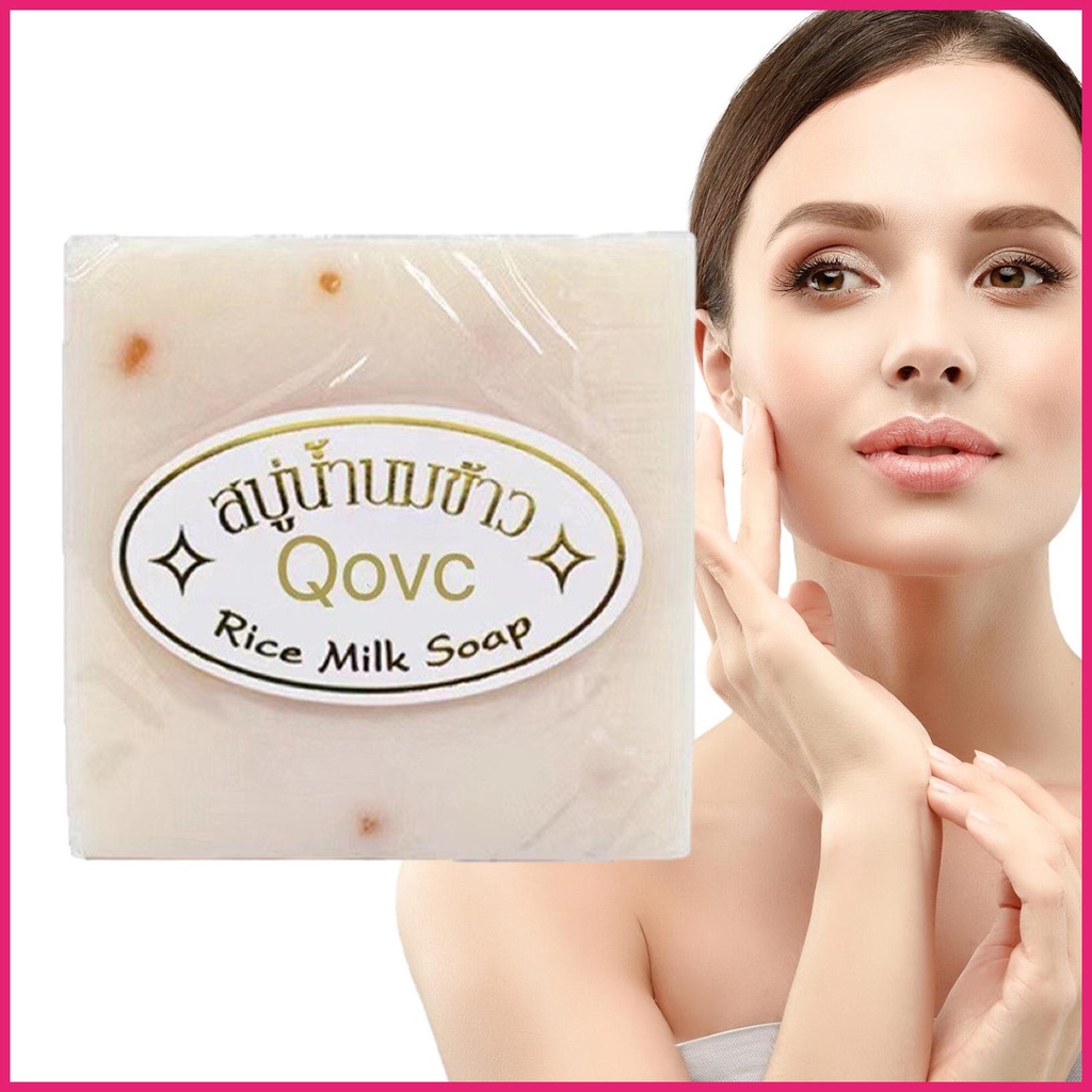 Rice Milk Soap Moisturizing Soap Cleansing Thai Bar with Multi Uses Business Trip Travel
