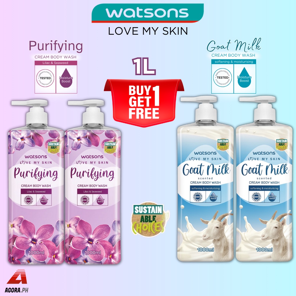 AP Buy1 Get1 Free Watsons Love My Skin Goat Milk Scented or Purifying