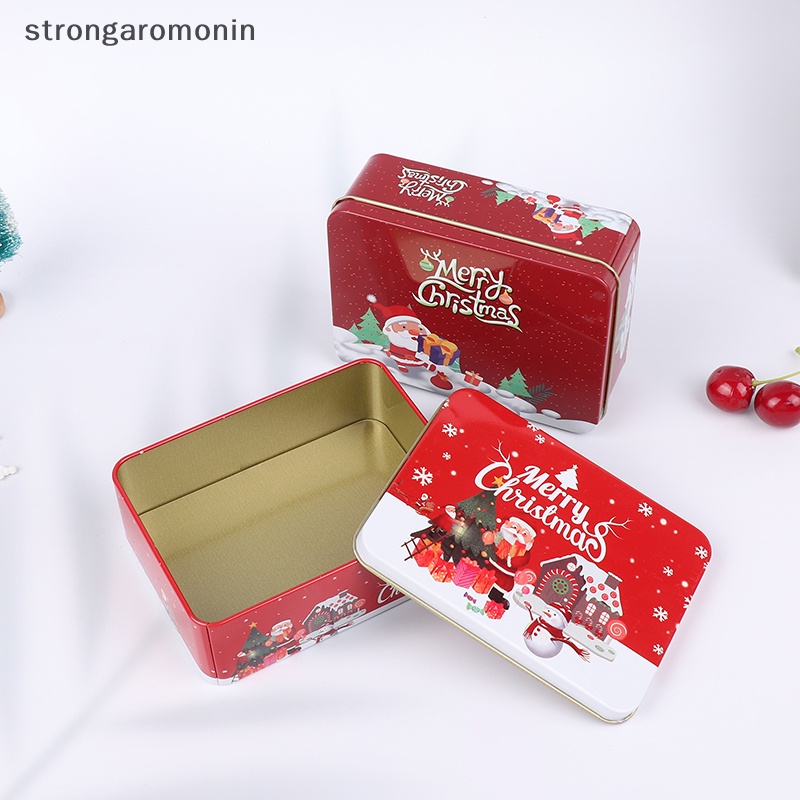 strongaromonin 1Pc Tinplate Candy Box Empty Cookie Tin Candy Tin with