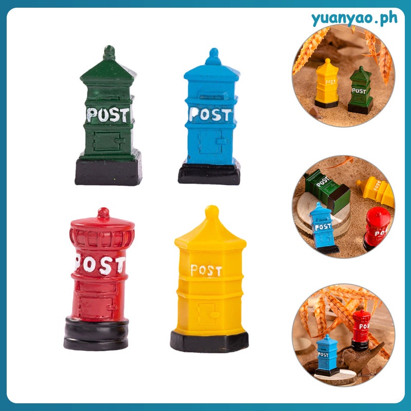 Tiny House Mailboxes Model Toy Room Pretend Play Toys Doll Accessories