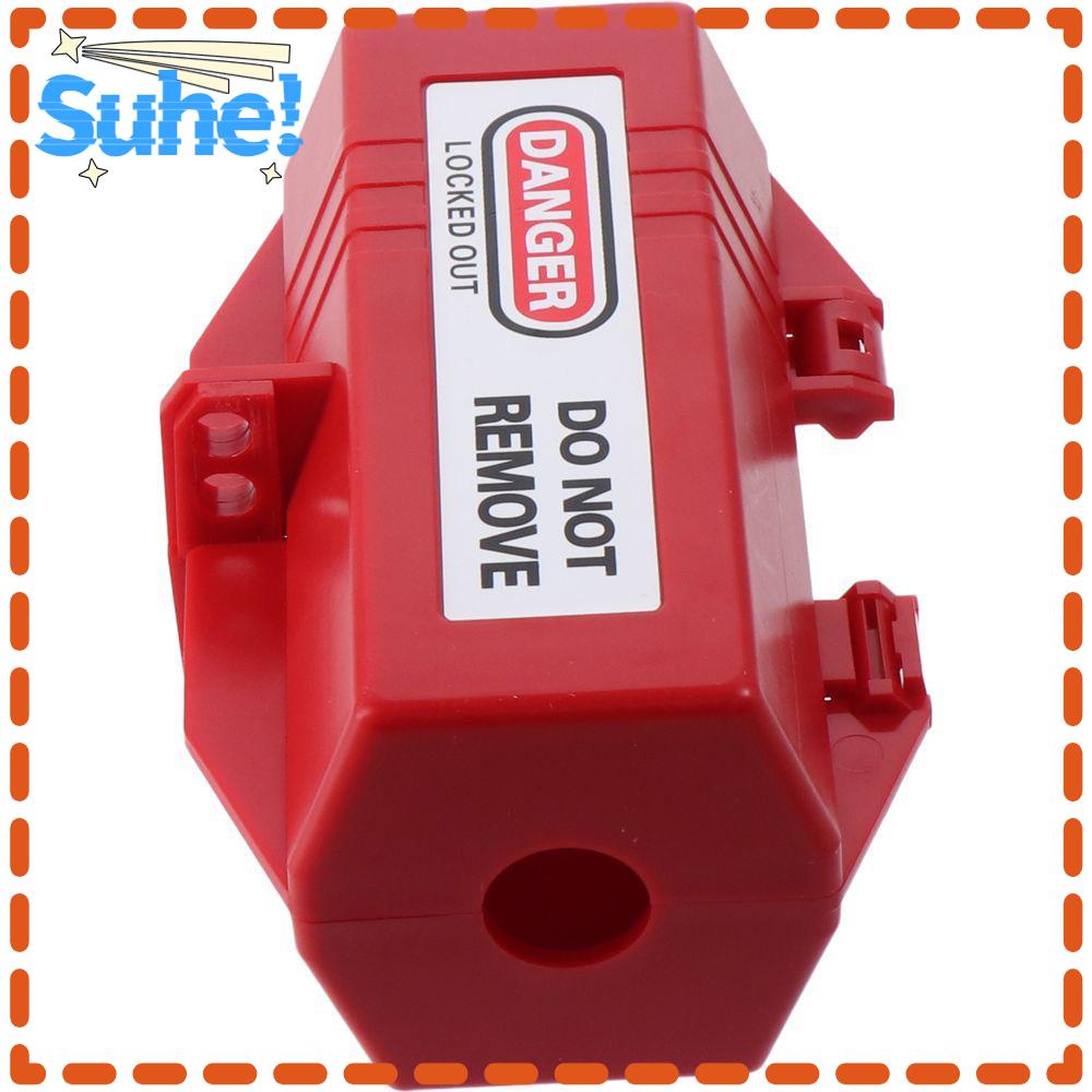 HISUHE Plug Lock for Lockout Tagout, Red Industrial Grade Electrical