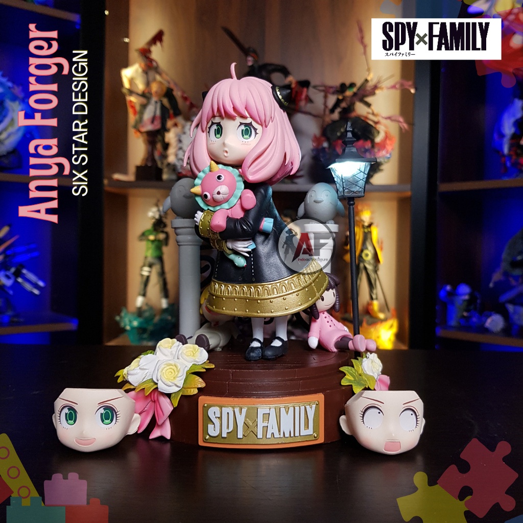 Statue Spy x Family Anya Forger Six Star Studio Design recast LED ...