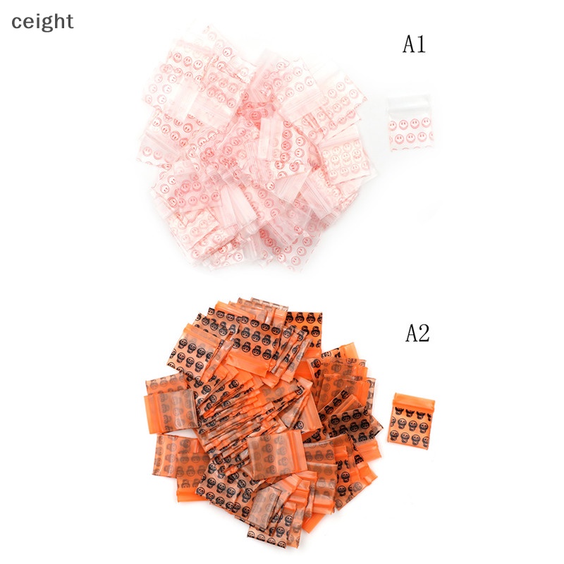 100 Sachets Refermables Transparents 7,6 Cm X 7,6 Cm - Épaisseur 2 Mil, Pour Rangement