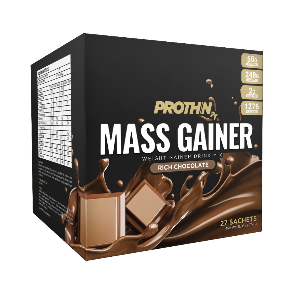 Prothin Mass Gainer Weight Gainer Drink Mix 27 Sachets 5lbs 227kg Shopee Philippines 1268