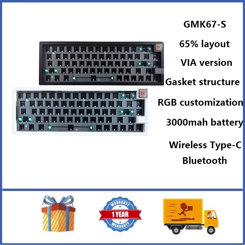 GMK67-S 65% Wireless Mechanical Keyboard Kit Gasket Structure VIA ...