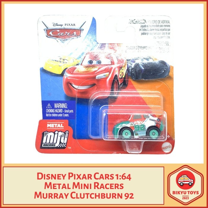 Disney Pixar Cars 1:64 Metal Mini Racers Murray Clutchburn 92 ...
