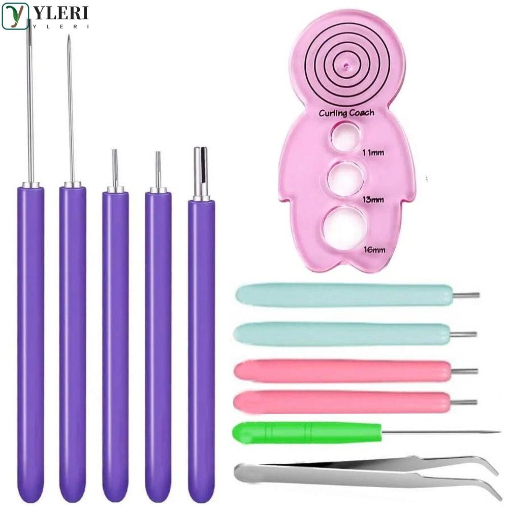 YLERI 12PCS Quilling Needle Kit, Multi Size Paper Curling Paper ...