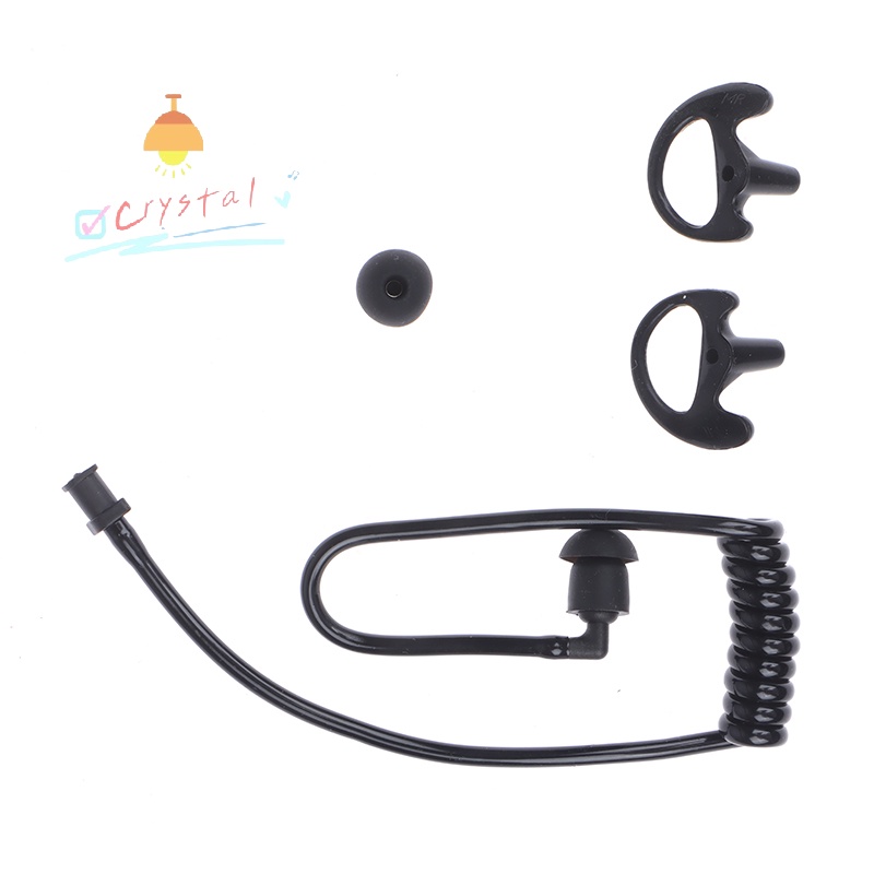 Crystal Spring Air Tube Walkie Talkie Earphone Replacement For Radio