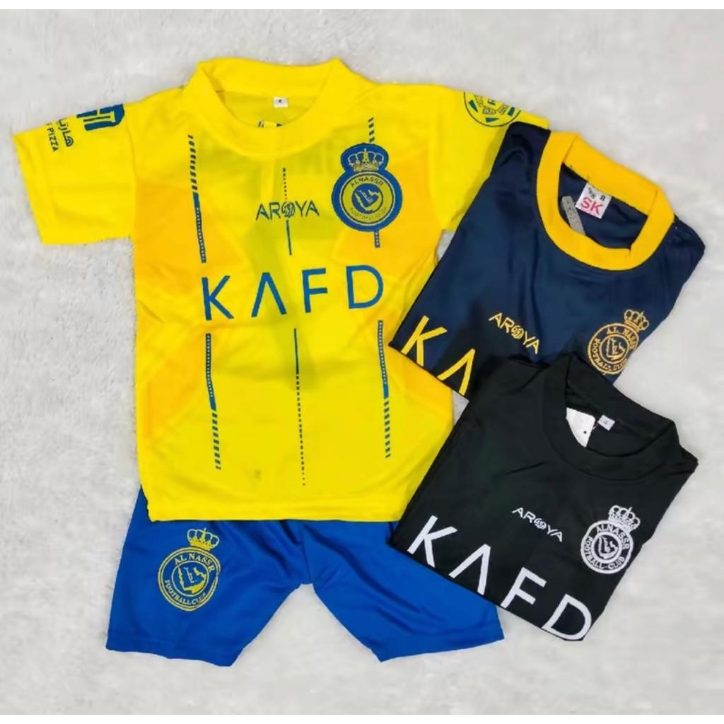 Ronaldo AL Nassr KAFD JERSEY 2022 2023 Football Shirt CR7 CRISTIANO JERSEY Kids Suit/premium