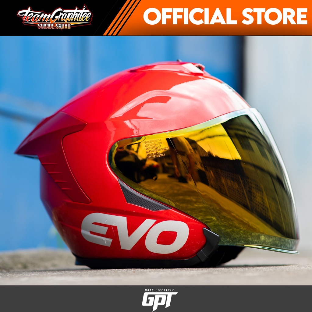 EVO HELMET RX5 MONO COLORS with free clear lens (NON REVO) Shopee