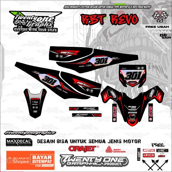 Rbt REVO honda best sell RBT contemporary sticker JUPITER vega new OLD ...