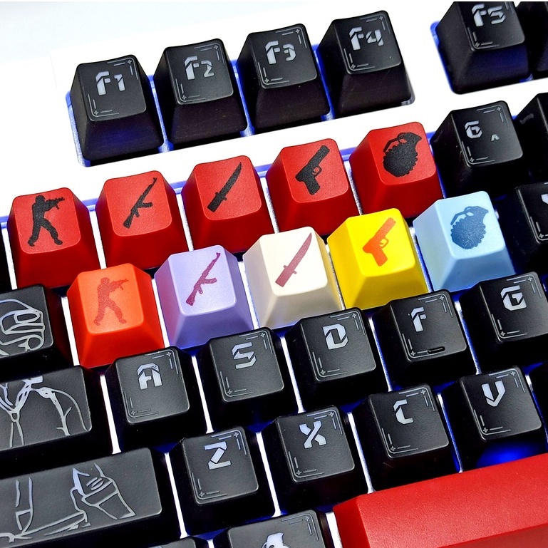5pcs PBT Keycap Sublimation CS GO Keycap cherry OEM Keycap Suitable for ...