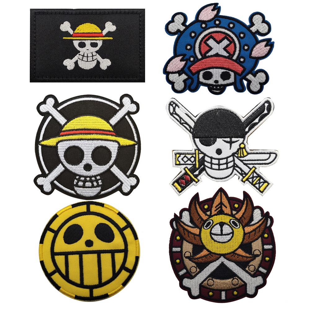 Monkey D. Luffy One Piece Embroidered Iron-On Patch – Anime Character – Great For Jackets & Bags