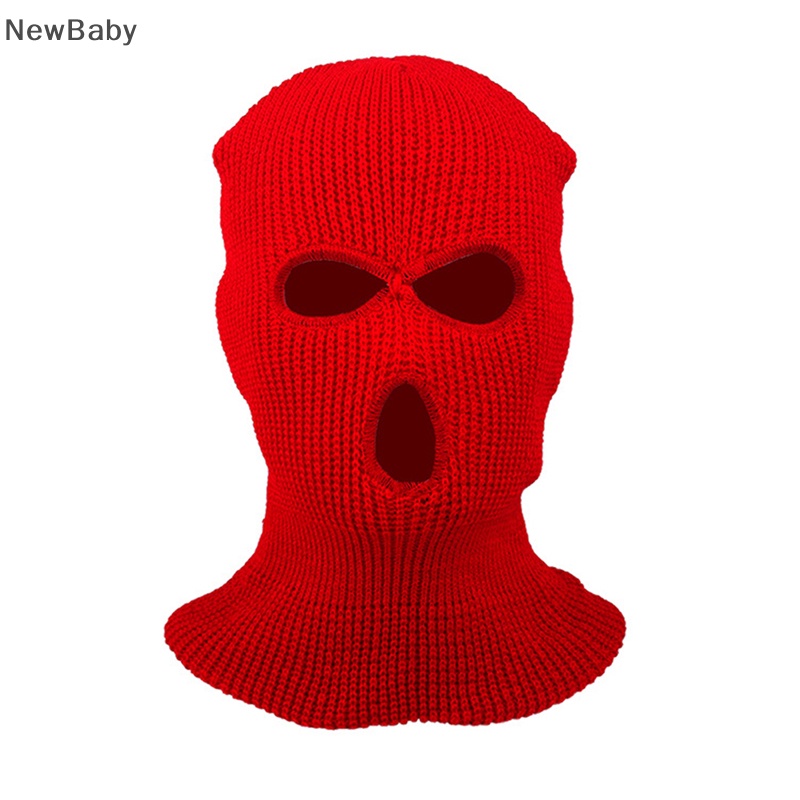 Mlqidk 3-Hole Knitted Full Face Ski Mask, Winter Balaclava For Adults