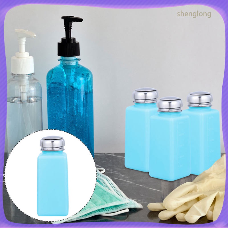 Acetones Pump Dispenser Push Lotion Industrial Alcohol Bottle Travel