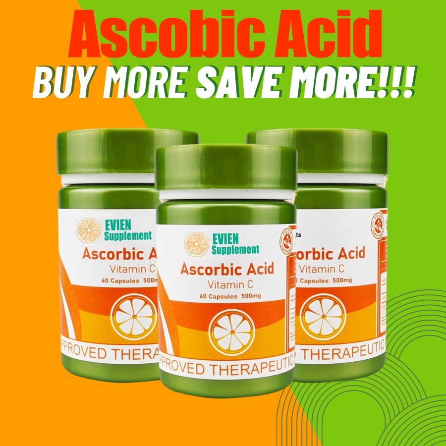 LEGIT FDA Set of 3 EVIEN Ascorbic Acid Vitamin C Capsule Supplement