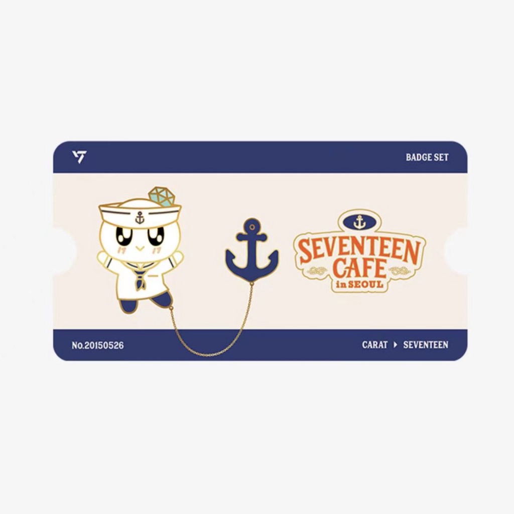 Kpop Seventeen CAFE in SEOUL Badge Set BONGBONGEE sailor Brooches