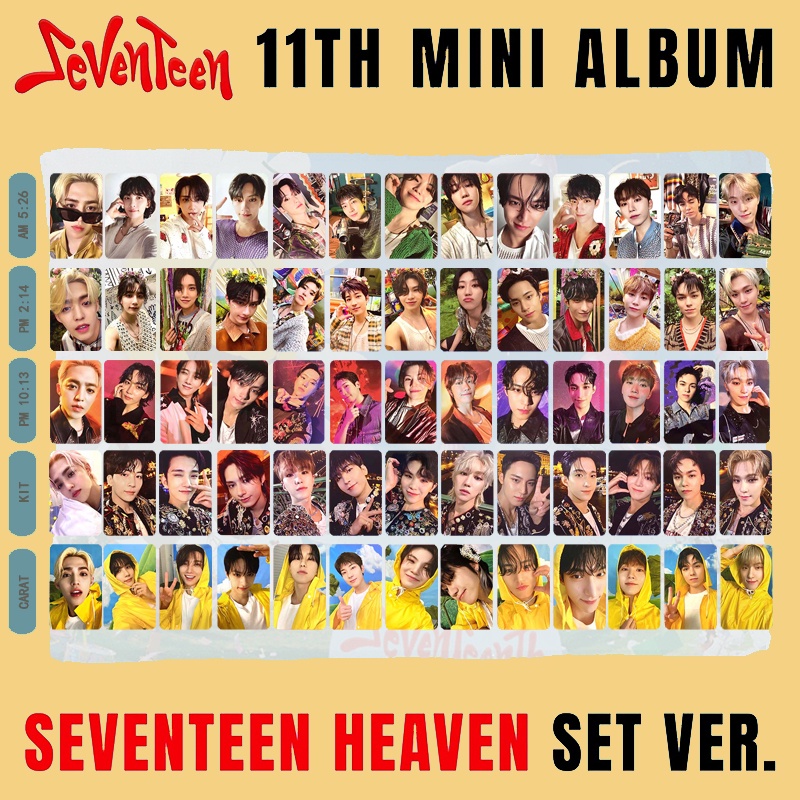 513pcs/set SEVENTEEN COMEBACK 11th Mini Album HEAVEN Photocards Kit