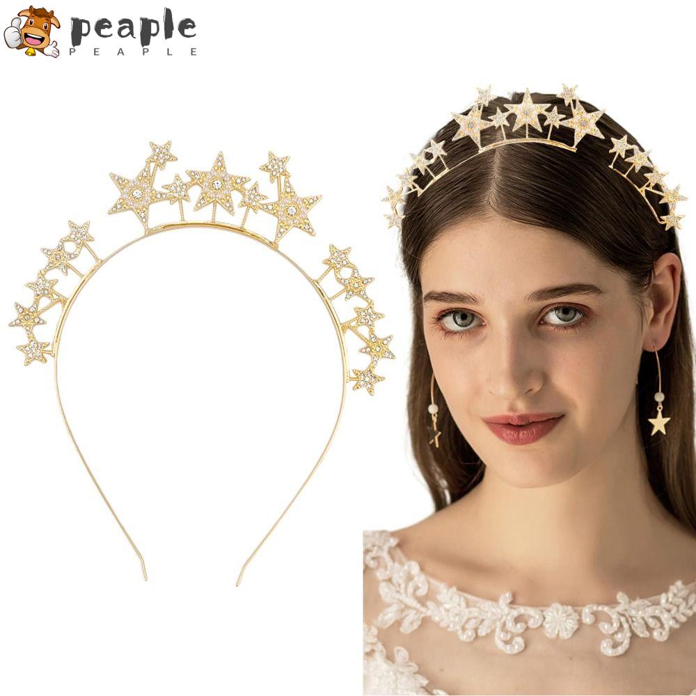 PEAPLE Rhinestone Star Headband, Fashion Alloy Star Halo Headband