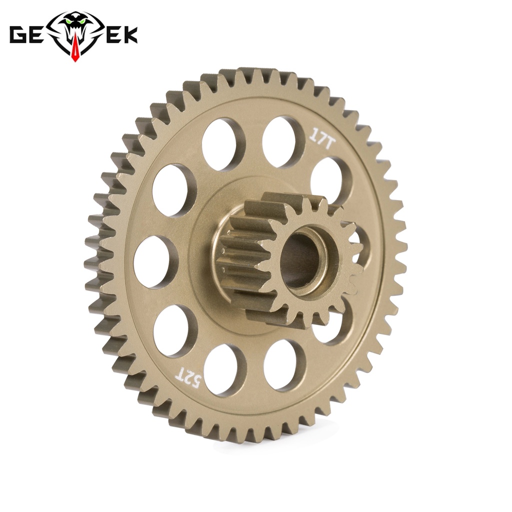 7075 Aluminum Counter Gear 17T 52T for Tamiya Monster Beet Blackfoot ...