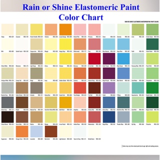 Shop rain or shine paint color chart for Sale on Shopee Philippines