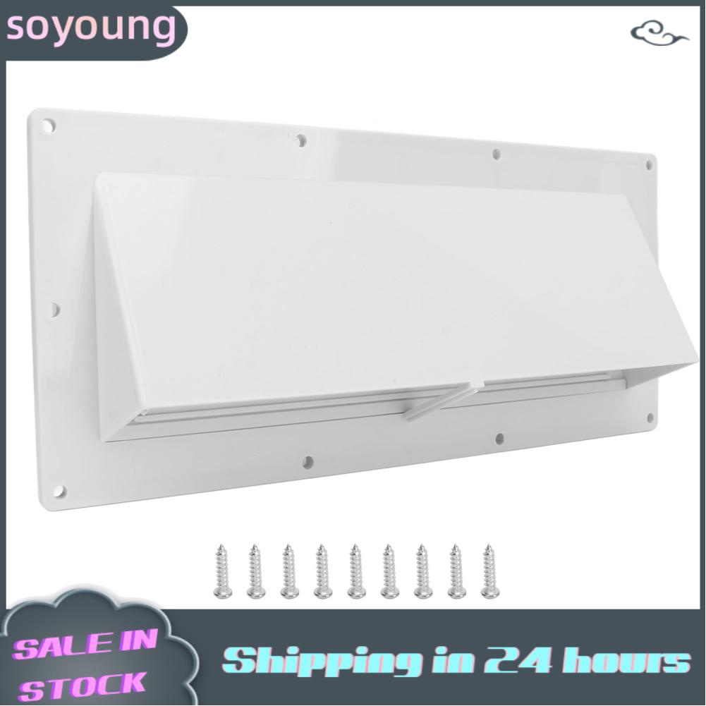 Soyoung RV Range Hood Vent Cover Exhaust Impact Resistant White Long