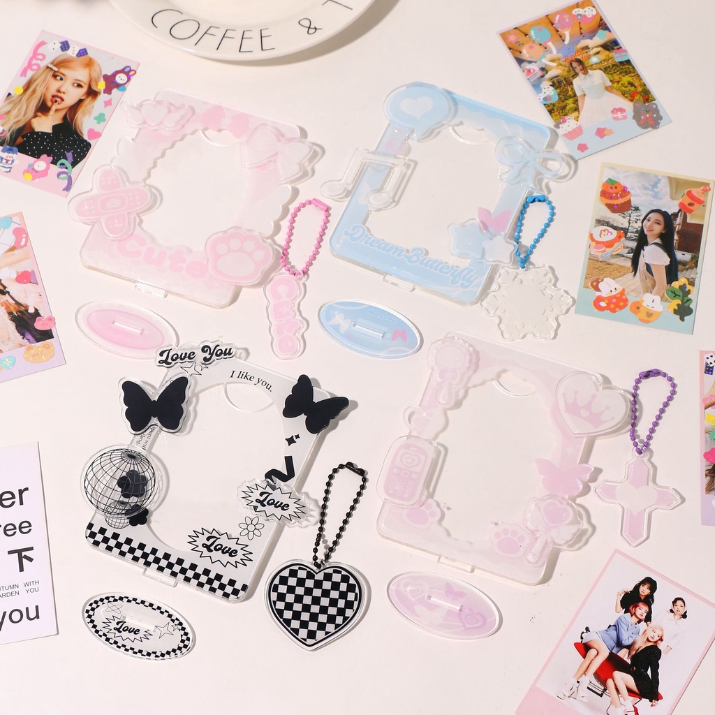 Ins Sweet Cool Cute Style Mini Truck Display Stand Card Insert Standee ...