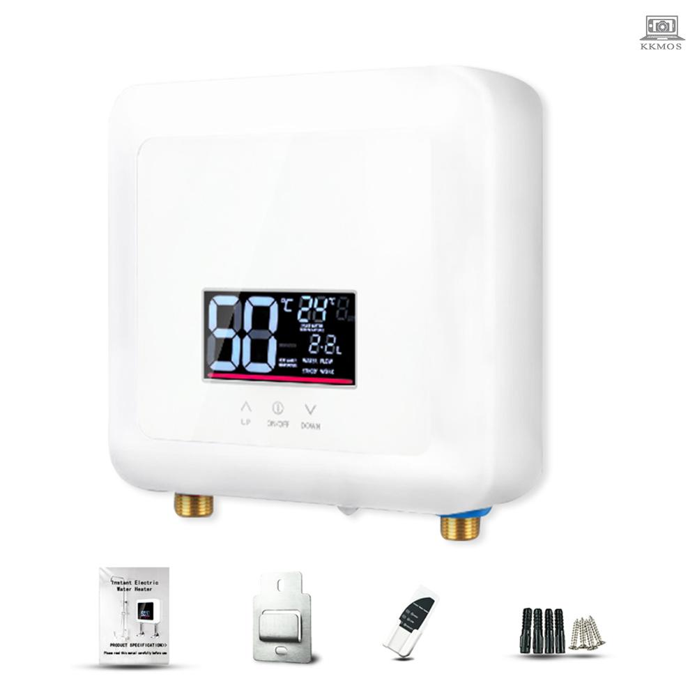 Instant Water Heater 7500W Mini Electric Tankless Water Heater Wall ...