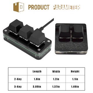 3-key 2-key Keypad Copy Paste Keyboard Black Mini Copy and Paste ...