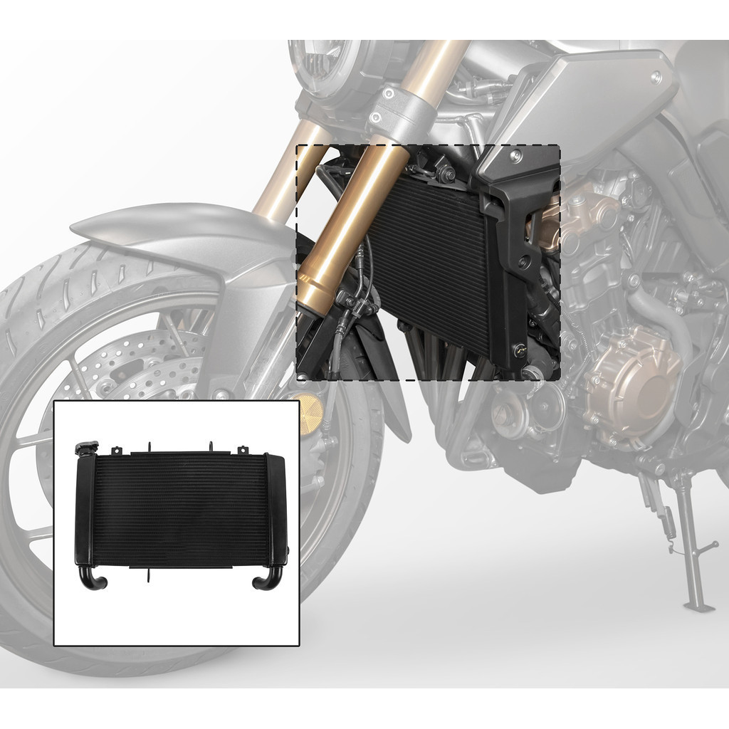Radiador De Aluminio De Repuesto Para Honda CBR650F / CBR 650 F ABS (2014-2018) | Con Tapa Y Garantía