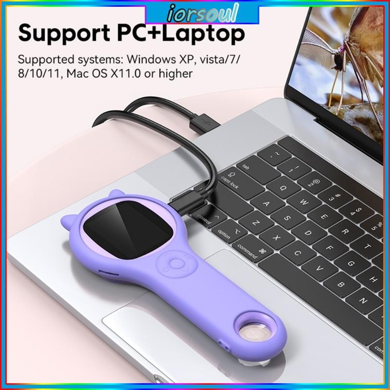 IOR Microscope Portable Handheld Magnifying Glass for Kids Digital for ...