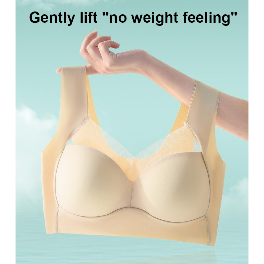 Raise bra Large Size 360° full support bra High elastic wide shoulder ...