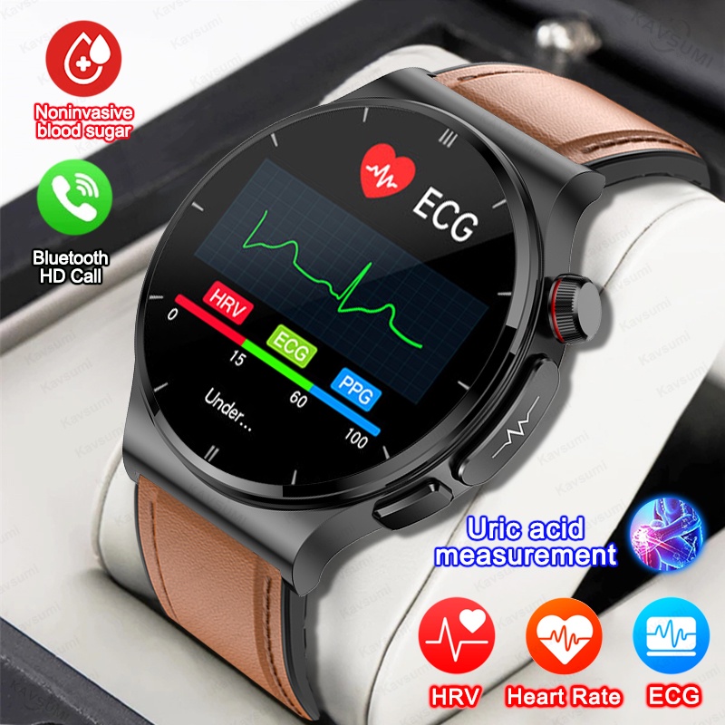 2025 New Uric Acid Blood Lipid Smart Watch Men ECG PPG Heart Rate